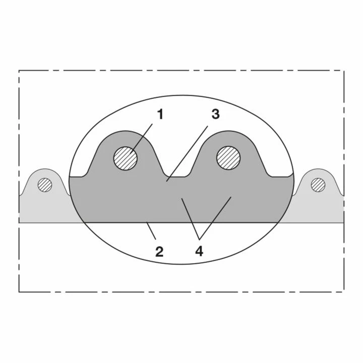 Norres Lebensmittelschlauch Abriebfest Ø 150mm L: 10m AIRDUC® PUR 356 FOOD REINF. 2 Norres Lebensmittelschlauch Abriebfest Ø 150mm L: 10m AIRDUC® PUR 356 FOOD REINF. – Bild 2