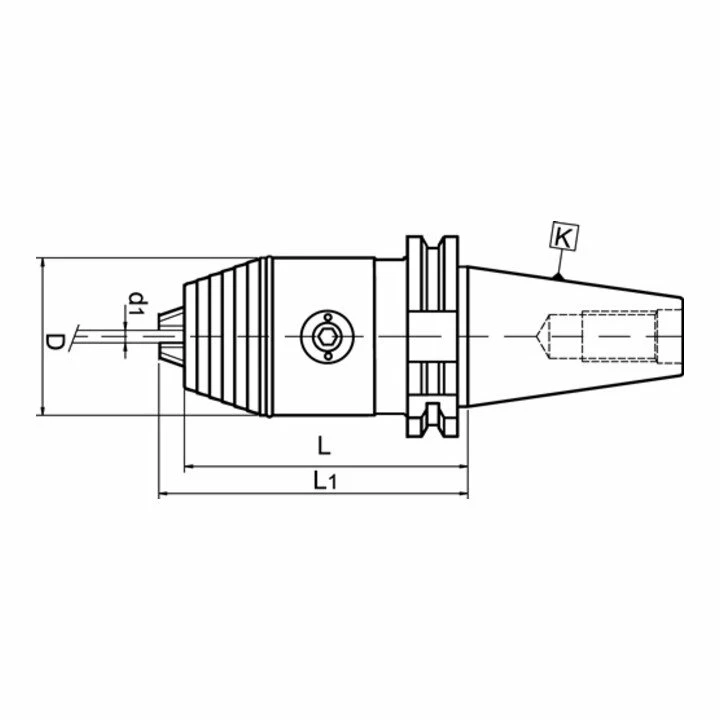 WTE NC-Schnellspannbohrfutter DIN69871 A Spann-D. 0,3-8mm SK40 A.-L.73mm 2 WTE NC-Schnellspannbohrfutter DIN69871 A Spann-D. 0,3-8mm SK40 A.-L.73mm – Bild 2