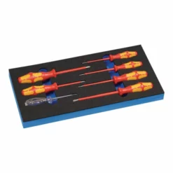 Wera Schraubendrehersatz B.185xT.385xH.30mm1/3 Modul 7-tlg.VDE Schl.PH Spannungspr.