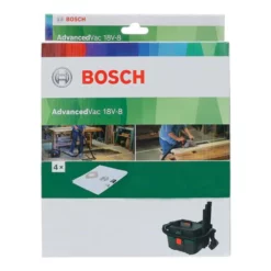 Bosch Vliesfilterbeutel Für AdvancedVac 18V, 4-tlg. -Festool Verkauf 4059952590042 bosch vliesfilterbeutel fur advancedvac 18v 4 tlg 2
