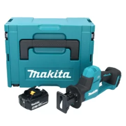 Makita DJR 189 M1J Akku Reciprosäge Säbelsäge 18 V Brushless + 1x Akku 4,0 Ah + Makpac - Ohne Ladegerät