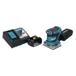 Makita DBO 482 RM1 Akku Schwingschleifer 18 V 112 X 102 Mm + 1x Akku 4,0 Ah + Ladegerät