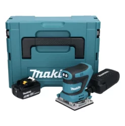 Makita DBO 482 M1J Akku Schwingschleifer 18 V 112 X 102 Mm + 1x Akku 4,0 Ah + Makpac - Ohne Ladegerät