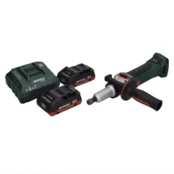 Metabo GA 18 LTX G Akku Geradschleifer 18 V 6 Mm + 2x Akku 4,0 Ah + Ladegerät