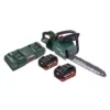 Metabo MS 36-18 LTX BL 40 Akku Kettensäge 36 V ( 2x 18 V ) 40 Cm 22 M/s Brushless + 2x Akku 8,0 Ah + Doppel Ladegerät
