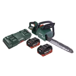 Metabo MS 36-18 LTX BL 40 Akku Kettensäge 36 V ( 2x 18 V ) 40 Cm 22 M/s Brushless + 2x Akku 8,0 Ah + Doppel Ladegerät