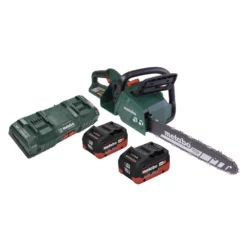 Metabo MS 36-18 LTX BL 40 Akku Kettensäge 36 V ( 2x 18 V ) 40 Cm 22 M/s Brushless + 2x Akku 10,0 Ah + Doppel Ladegerät