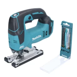 Makita DJV 182 Z Akku Stichsäge 18 V Brushless + 5 Tlg. Stichsägeblatt Set - Ohne Akku, Ohne Ladegerät