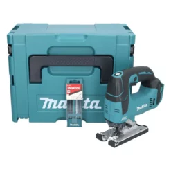 Makita DJV 182 ZJ Akku Stichsäge 18 V Brushless + 5 Tlg. Stichsägeblatt Set + Makpac - Ohne Akku, Ohne Ladegerät