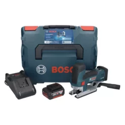 Bosch GST 18V-155 SC Professional Akku Stichsäge 18 V + 1x Akku 5,0 Ah + Ladegerät + L-Boxx