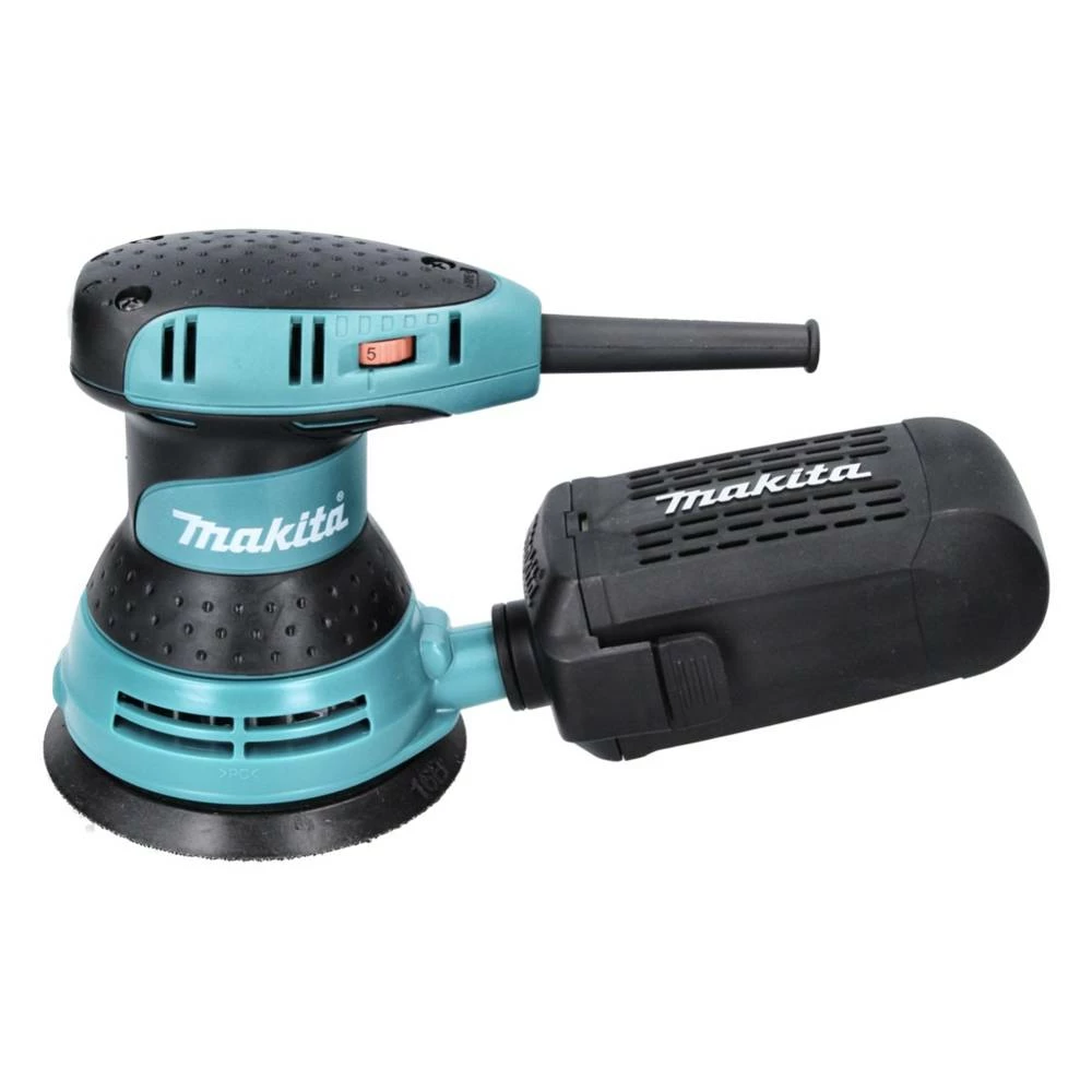 Makita BO 5031 J Exzenterschleifer Schleifmaschine 300 Watt 125 Mm + Toolbrothers SPIDER Schleifset Netzschleifmittel + Makpac 2 Makita BO 5031 J Exzenterschleifer Schleifmaschine 300 Watt 125 Mm + Toolbrothers SPIDER Schleifset Netzschleifmittel + Makpac – Bild 2