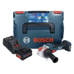 Bosch GWX 18V-15 SC Professional Akku Winkelschleifer 18 V 125 Mm BITURBO X-LOCK + 1x ProCORE Akku 8,0 Ah + Ladegerät + L-BOXX