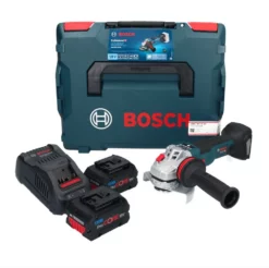 Bosch GWS 18V-10 SC Akku Winkelschleifer 18 V 125 Mm ( 06019G340E ) Brushless + 2x ProCORE Akku 5,5 Ah + Ladegerät + L-Boxx