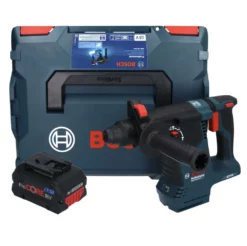 Bosch GBH 18V-24 C Professional Akku Bohrhammer 18 V 2,4 J Brushless SDS Plus + 1x ProCORE Akku 8,0 Ah + L-BOXX - Ohne Ladegerät