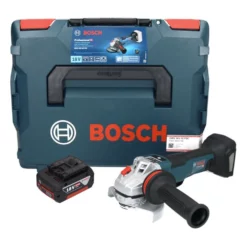 Bosch GWS 18V-10 PSC Professional Akku Winkelschleifer 18 V 125 Mm Brushless + 1x Akku 5,0 Ah + L-Boxx - Ohne Ladegerät