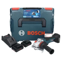 Bosch GWS 18V-10 PSC Professional Akku Winkelschleifer 18 V 125 Mm Brushless + 2x ProCORE Akku 4,0 Ah + Ladegerät + L-Boxx