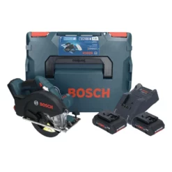 Bosch GKM 18V-50 Professional Akku Metall Handkreissäge 18 V 136 Mm Brushless + 2x ProCORE Akku 4,0 Ah + Ladegerät + L-Boxx