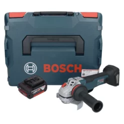 Bosch GWS 18V-10 PC Professional Akku Winkelschleifer 18 V 125 Mm Brushless + 1x Akku 5,0 Ah + L-Boxx - Ohne Ladegerät