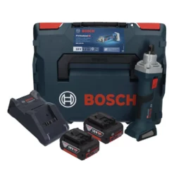 Bosch GGS 18V-20 Akku Geradschleifer 18 V Brushless + 2x Akku 5,0 Ah + Ladegerät + L-BOXX