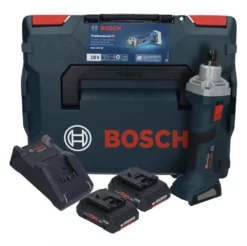 Bosch GGS 18V-20 Akku Geradschleifer 18 V Brushless + 2x ProCORE Akku 4,0 Ah + Ladegerät + L-BOXX