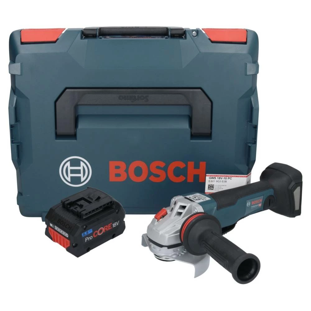 Bosch GWS 18V-10 PC Professional Akku Winkelschleifer 18 V 125 Mm Brushless + 1x ProCORE Akku 5,5 Ah + L-Boxx - Ohne Ladegerät 1 Bosch GWS 18V-10 PC Professional Akku Winkelschleifer 18 V 125 Mm Brushless + 1x ProCORE Akku 5,5 Ah + L-Boxx - Ohne Ladegerät