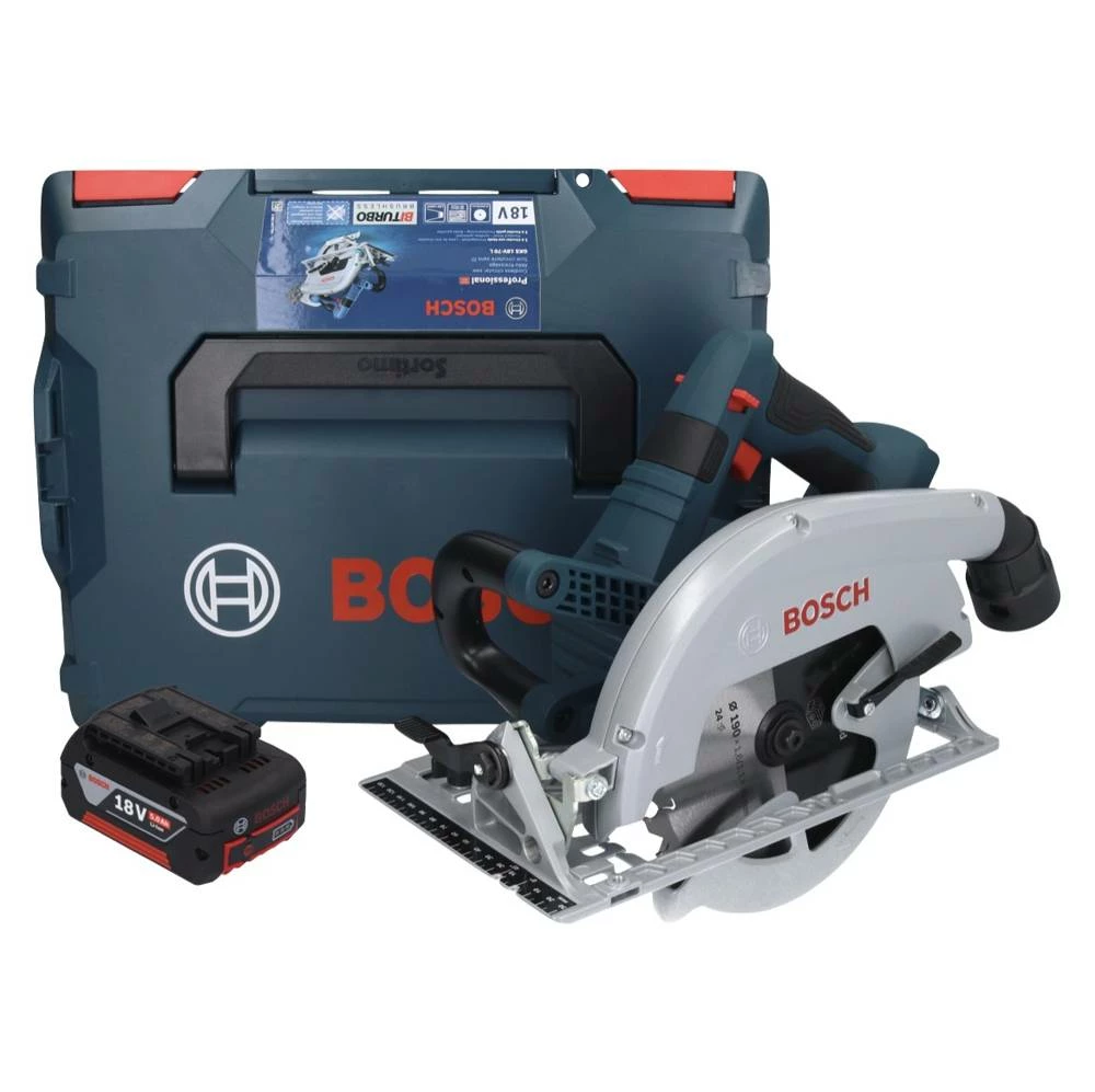 Bosch GKS 18V-70 L Akku Kreissäge 18 V Brushless 190 Mm BITURBO + 1x Akku 5,0 Ah + L-Boxx - Ohne Ladegerät 1 Bosch GKS 18V-70 L Akku Kreissäge 18 V Brushless 190 Mm BITURBO + 1x Akku 5,0 Ah + L-Boxx - Ohne Ladegerät