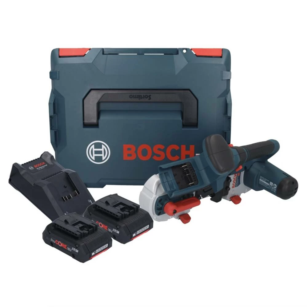 Bosch GCB 18V-63 Professional Akku Bandsäge 18 V 63,5 Mm + 2x ProCORE Akku 4,0 Ah + Ladegerät + L-Boxx 1 Bosch GCB 18V-63 Professional Akku Bandsäge 18 V 63,5 Mm + 2x ProCORE Akku 4,0 Ah + Ladegerät + L-Boxx