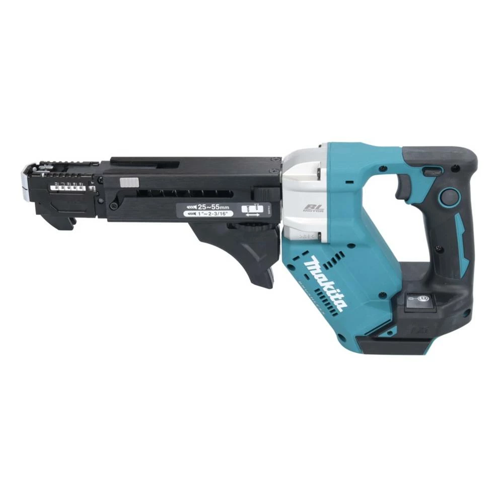 Makita DFR 551 RM1J Akku Magazinschrauber 18 V 25 - 55 Mm Brushless + 1x Akku 4,0 Ah + Ladegerät + Makpac 2 Makita DFR 551 RM1J Akku Magazinschrauber 18 V 25 - 55 Mm Brushless + 1x Akku 4,0 Ah + Ladegerät + Makpac – Bild 2