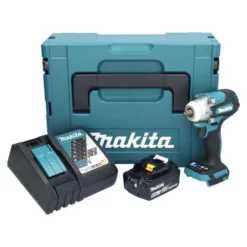 Makita DTW 302 RG1J Akku Schlagschrauber 18 V 300 Nm 3/8" Brushless + 1x Akku 6,0 Ah + Ladegerät + Makpac