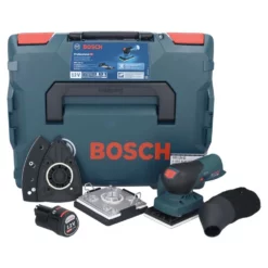 Bosch GSS 12V-13 Professional Akku Schwingschleifer 12 V + 1x Akku 2,0 Ah + L-BOXX - Ohne Ladegerät