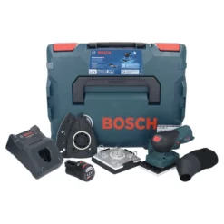 Bosch GSS 12V-13 Professional Akku Schwingschleifer 12 V + 1x Akku 2,0 Ah + Ladegerät + L-BOXX