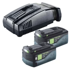 Festool Energie Set 2x BP 18 Li 5,0 ASI EU Akkupack 18 V 5,0 Ah ( 2x 577660 ) + SCA 16 Schnellladegerät 10,8 V - 18 V ( 576953 )