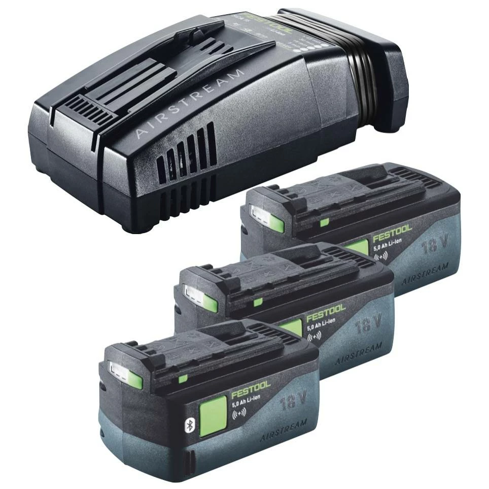 Festool Energie Set 3x BP 18 Li 5,0 ASI EU Akkupack 18 V 5,0 Ah ( 3x 577660 ) + SCA 16 Schnellladegerät 10,8 V - 18 V ( 576953 ) 1 Festool Energie Set 3x BP 18 Li 5,0 ASI EU Akkupack 18 V 5,0 Ah ( 3x 577660 ) + SCA 16 Schnellladegerät 10,8 V - 18 V ( 576953 )