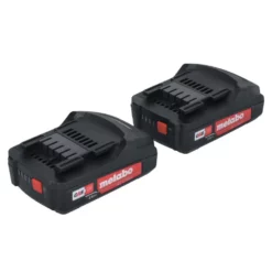 Metabo Akku Set 2x Li-Power Akkupack 18 V 2,0 Ah CAS Li-Ion Akku ( 2x 625596000 ) Mit Ladestandsanzeige