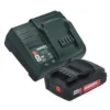 Metabo Basic Set 1x Li-Power Akkupack 18 V 2,0 Ah ( 625596000 ) + SC 30 Ladegerät 12- 18V ( 316067840 )