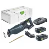 Festool RSC 18 EB-Basic Akku Säbelsäge 18 V Brushless + 2x Akku 3,0 Ah + Ladegerät + Systainer