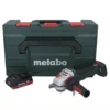 Metabo WPBA 18 LTX BL 15-125 Quick DS Akku Winkelschleifer 18 V 125 Mm Brushless + 1x Akku 4,0 Ah + MetaBOX - Ohne Ladegerät