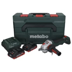 Metabo WPBA 18 LTX BL 15-125 Quick DS Akku Winkelschleifer 18 V 125 Mm Brushless + 2x Akku 4,0 Ah + Ladegerät + MetaBOX