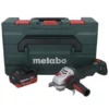Metabo WPBA 18 LTX BL 15-125 Quick DS Akku Winkelschleifer 18 V 125 Mm Brushless + 1x Akku 8,0 Ah + MetaBOX - Ohne Ladegerät