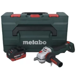 Metabo WPBA 18 LTX BL 15-125 Quick DS Akku Winkelschleifer 18 V 125 Mm Brushless + 1x Akku 8,0 Ah + MetaBOX - Ohne Ladegerät