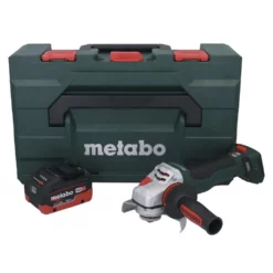 Metabo WPBA 18 LTX BL 15-125 Quick DS Akku Winkelschleifer 18 V 125 Mm Brushless + 1x Akku 10,0 Ah + MetaBOX - Ohne Ladegerät