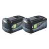 Festool Akku Set 2x BP 18 Li 5,0 ASI Akku 18 V 5,0 Ah / 5000 MAh Li-Ion ( 2x 577660 ) Bluetooth Mit Ladestandanzeige