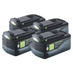 Festool Akku Set 4x BP 18 Li 5,0 ASI Akku 18 V 5,0 Ah / 5000 MAh Li-Ion ( 4x 577660 ) Bluetooth Mit Ladestandanzeige