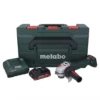 Metabo WPB 18 LT BL 11-125 Quick Akku Winkelschleifer 18 V 125 Mm Brushless + 1x Akku 4,0 Ah + Ladegerät + MetaBOX