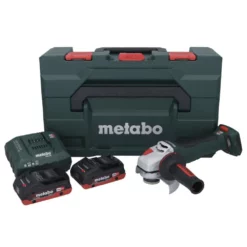 Metabo WPB 18 LT BL 11-125 Quick Akku Winkelschleifer 18 V 125 Mm Brushless + 2x Akku 4,0 Ah + Ladegerät + MetaBOX