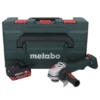 Metabo WPB 18 LT BL 11-125 Quick Akku Winkelschleifer 18 V 125 Mm Brushless + 1x Akku 8,0 Ah + MetaBOX - Ohne Ladegerät