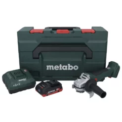 Metabo W 18 L BL 9-125 Akku Winkelschleifer 18 V 125 Mm Brushless + 1x Akku 4,0 Ah + Ladegerät + MetaBOX