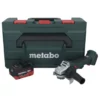 Metabo W 18 L BL 9-125 Akku Winkelschleifer 18 V 125 Mm Brushless + 1x Akku 5,5 Ah + MetaBOX - Ohne Ladegerät
