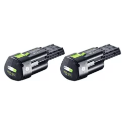 Festool Akku Set 2x BP 18 Li 3,0 Ergo I Akku 18 V 3,0 Ah / 3000 MAh Li-Ion ( 2x 577704 ) Mit Ladestandanzeige