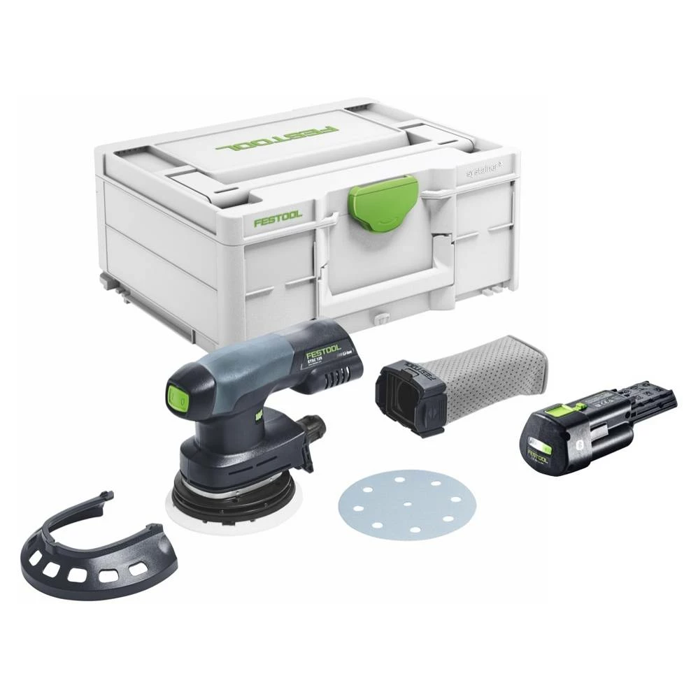 Festool ETSC 125-Basic Akku Exzenterschleifer 18 V 125 Mm Brushless + 1x Akku 3,0 Ah + Systainer - Ohne Ladegerät 1 Festool ETSC 125-Basic Akku Exzenterschleifer 18 V 125 Mm Brushless + 1x Akku 3,0 Ah + Systainer - Ohne Ladegerät